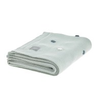 Little Pea_Laessig_LÄSSIG_Knitted Blanket_Dots Light mint_1